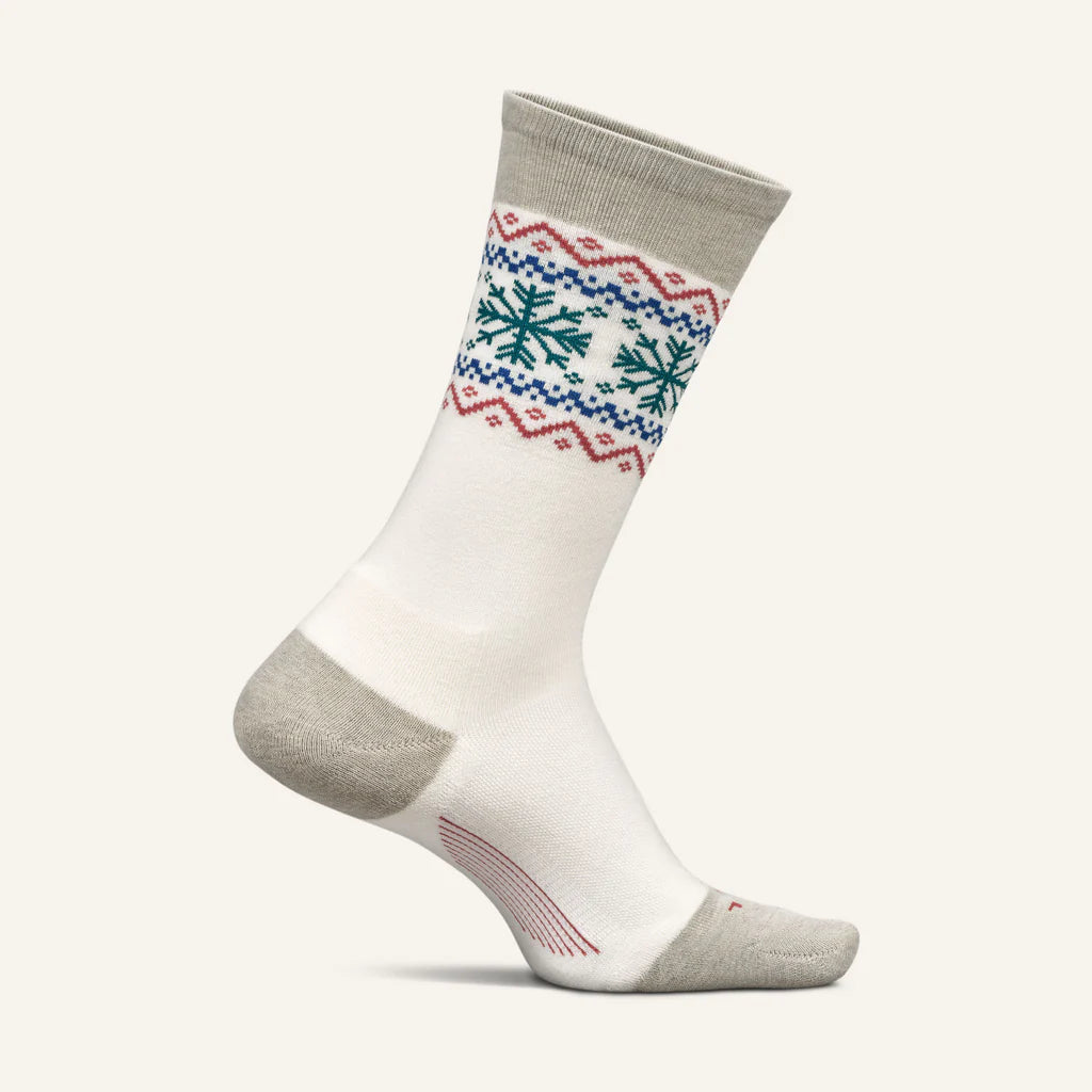 Feetures Everyday Max Cushion Crew Snow Cream